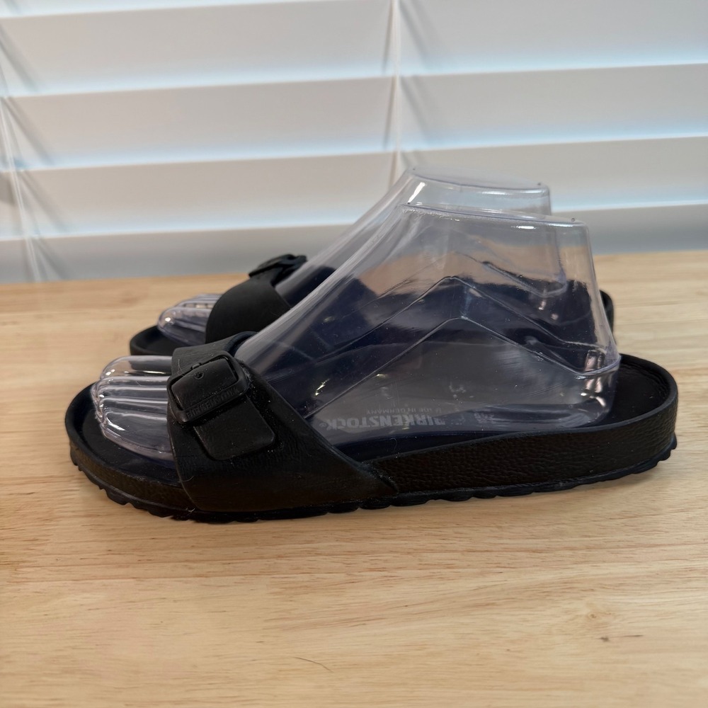 Birkenstock Madrid Essentials EVA Sandals Women's Black Slip-On Comfort - 7 - Picture 5 of 9